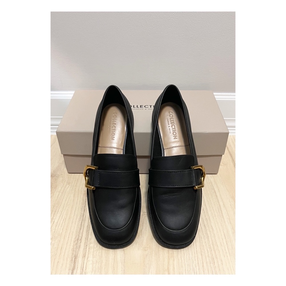 CHARLES & KEITH Gabine Leather Loafers